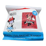 Minnie Mouse Hello Twin Size Super Soft Raschel Blanket 60" x 80" by Disney
