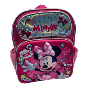 Minnie Mouse School Backpack 3D 12" inches for Toddler Girls