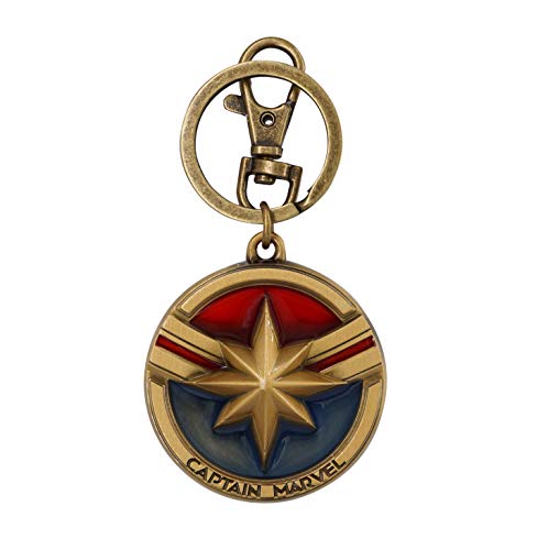 Captain Marvel Logo Pewter Key Ring