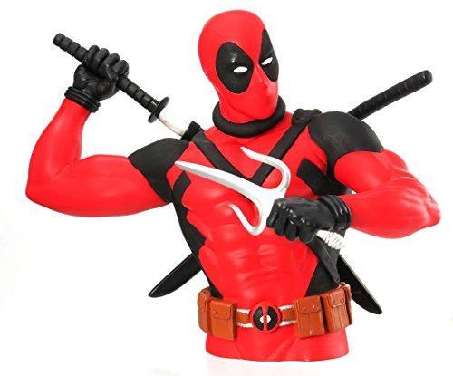 Marvel New Deadpool Bust Bank Action Figure - Miracle Mile Gifts