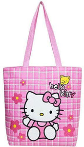 Sanrio Hello Kitty Pink Tote Bag with Yellow Bear - Miracle Mile Gifts