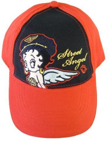 Betty Boop Angel Baseball Hat Cap Red/Black - Miracle Mile Gifts
