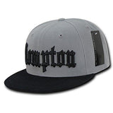 Nothing Nowhere Old English City Snapback Cap, Grey/Black - Miracle Mile Gifts