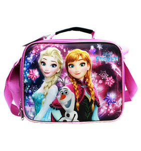 Disney Frozen Elsa, Anna & Olaf Black Girls Insulated Lunch Bag & Box for Kids