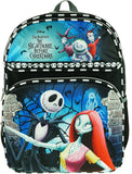 Nightmare Before Christmas Jack & Sally 3D Large Backpack  By Disney