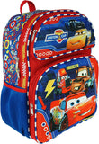 Disney Cars Mcqueen Tow Mater 3D Molded 16" Large Backpack