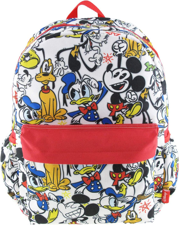 Mickey and Friends Large Backpack All Over Print with Laptop Compartment