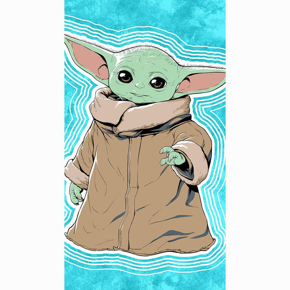 Oversized Beach Towel Star Wars Mandalorian Use the Force  40