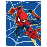 Spiderman Webbed Wonder Twin Size Soft Raschel Blanket 60" x 80" by Marvel