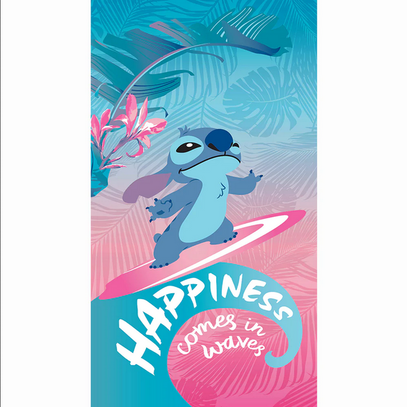 Stitch OVERSIZED Beach Towel Floral Happiness 40