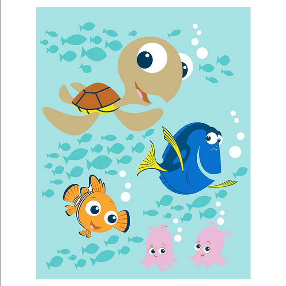 Finding Nemo Dory Baby Raschel Soft Blanket 43.5