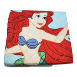 The Little Mermaid Ariel Quilted Bedspread / Comforter & 1PC Sham - 2 PC Set by Disney